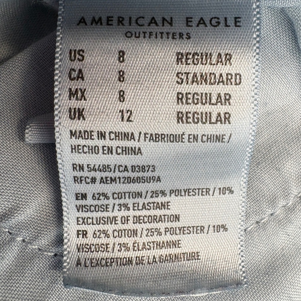 American Eagle Skinny Jeans Women's 8 Dark Wash Next Level Stretch Denim 29/27 - Picture 4 of 9